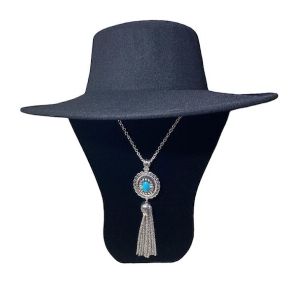 Western Felt Cowboy Hat Size 7 Green or Black - Picture 5 of 14